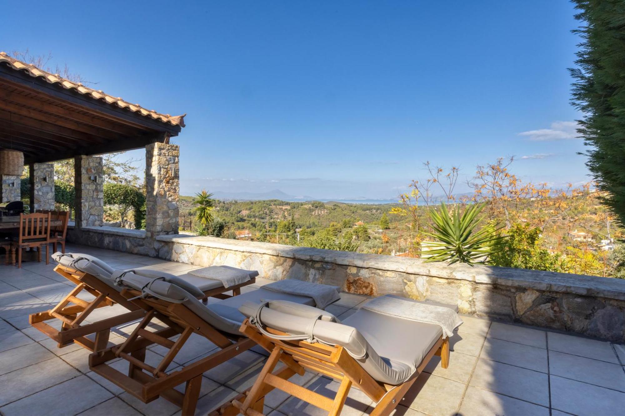 Villa Marrone Splendid Seaview Markopoulon Oropou Esterno foto